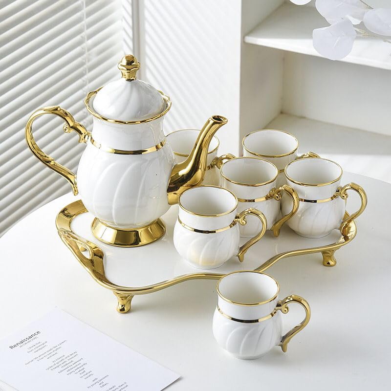 Amazon.com | 14-Pieces Porcelain Teapot Set Ceramic Coffee Cup